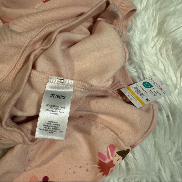 NWT Garanimals Fairy Fleece Sweatshirt & Joggers Set 2T Toddler Girl Pink - Picture 4 of 8